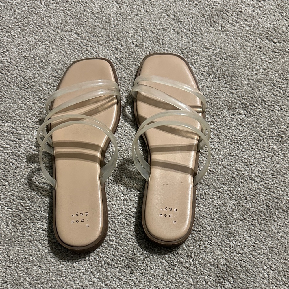 Target Women's Cream Strappy Sandals